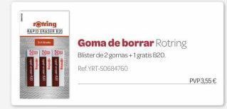 Dideco Goma de borrar rapid oferta