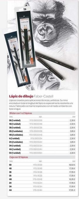 Dideco Lápiz de dibujo faber castell oferta