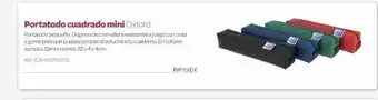 Dideco Portatodo cuadrado mini oxford portatodo pequeño. dispone de cremallera resistente a juego con cinta y goma para que puedas oferta