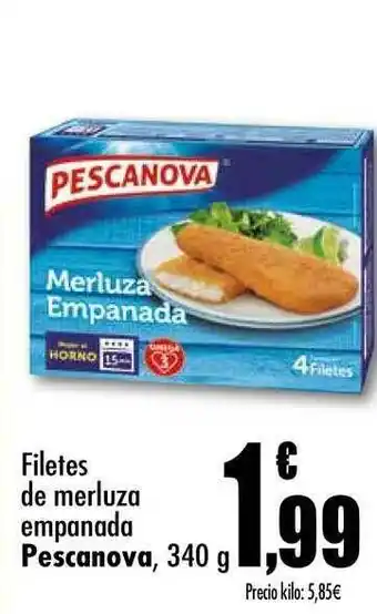 Unide Supermercados Pescanova Filetes De Merluza Empanada 340 G oferta