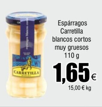 FROIZ Espárragos Carretilla blancos cortos muy gruesos oferta
