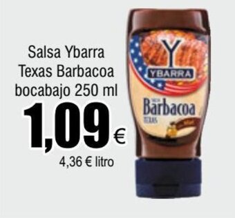 FROIZ Salsa Ybarra Texas Barbacoa bocabajo 250 ml oferta