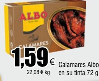 FROIZ Calamares Albo en su tinta 72 g oferta