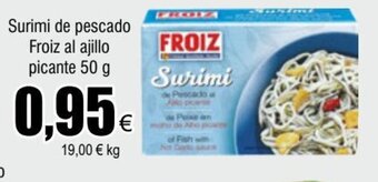 FROIZ Surimi de pescado Froiz al ajillo picante 50 g oferta