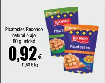 FROIZ Picatostes Recondo natural o ajo 80 g unidad oferta