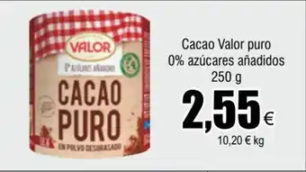 FROIZ Cacao Valor puro 0% azúcares añadidos oferta