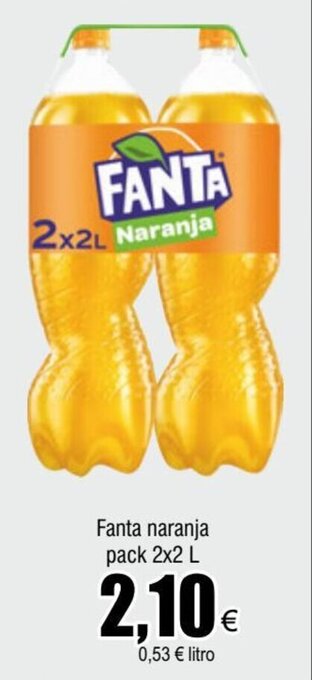 FROIZ Fanta naranja pack 2x2 L oferta