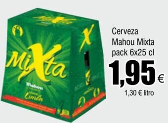 FROIZ Cerveza Mahou Mixta pack 6x25 cl oferta