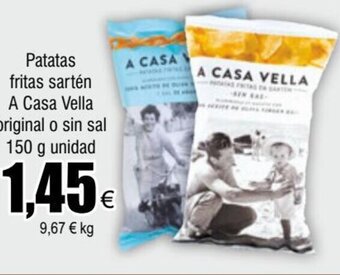 FROIZ Patatas fritas sartén A Casa Vella original o sin sal 150 g unidad oferta