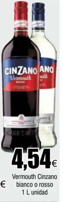 FROIZ Vermouth Cinzano € bianco o rosso 1 L unidad oferta