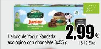 FROIZ Helado de Yogur Xanceda ecológico con chocolate 3x55 g oferta