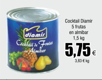 FROIZ Cocktail Diamir 5 frutas en almíbar 1,5 kg oferta