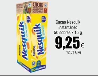 FROIZ Cacao Nesquik instantáneo 50 sobres x 15 g oferta