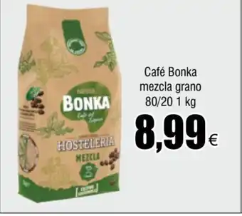 FROIZ Café Bonka mezcla grano 80/20 1 kg oferta