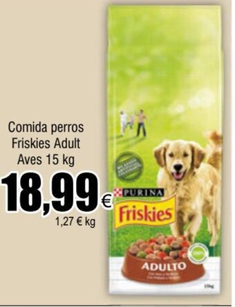 FROIZ Comida perros Friskies Adult Aves 15 kg oferta