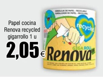 FROIZ Papel cocina Renova recycled gigarrollo 1 u oferta