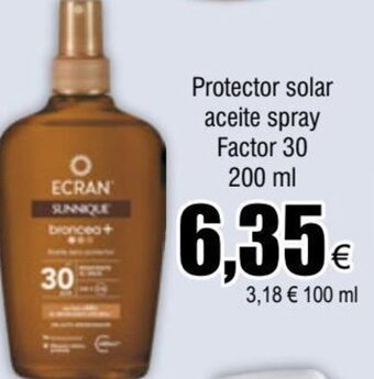 FROIZ Protector solar aceite spray Factor 30 200 ml oferta
