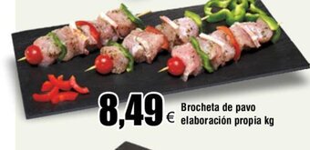 FROIZ Brocheta de pavo elaboración propia kg oferta