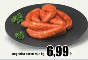 FROIZ Longaniza carne roja kg oferta