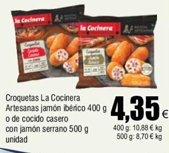 FROIZ Croquetas La Cocinera Artesanas jamón ibérico 400 g oferta