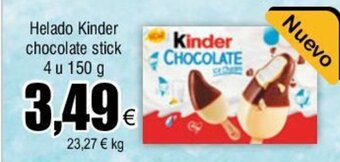 FROIZ Helado Kinder chocolate stick 4 u 150 g oferta