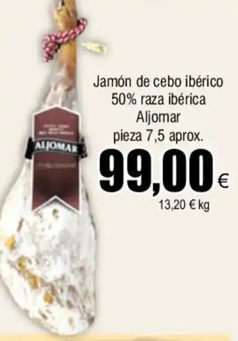 FROIZ Jamón de cebo ibérico 50% raza ibérica Aljomar oferta