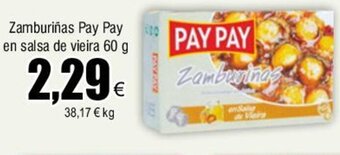 FROIZ Zamburiñas Pay Pay en salsa de vieira 60 g oferta