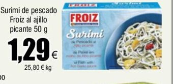 FROIZ Surimi de pescado Froiz al ajillo picante 50 g oferta
