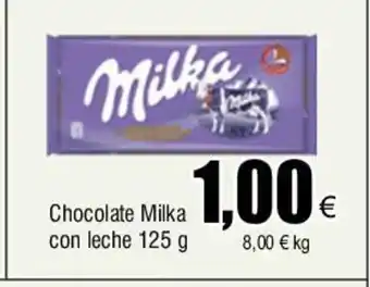 FROIZ Chocolate Milka con leche 125 g oferta