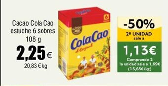 FROIZ Cacao Cola Cao estuche 6 sobres oferta