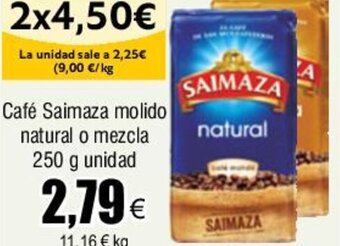 FROIZ Café Saimaza molido natural o mezcla 250 g unidad oferta