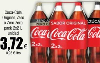 FROIZ Coca-Cola Original, Zero o Zero Zero pack 2x2 L unidad oferta