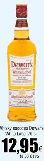 FROIZ Whisky escocés Dewar's White Label 70 cl oferta