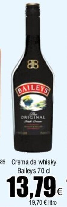 FROIZ Crema de whisky Baileys 70 cl oferta