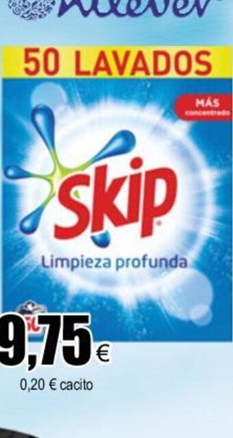 FROIZ Detergente Skip Active Clean polvo 50 cacitos oferta