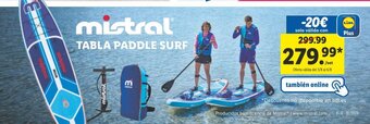 Lidl mistral TABLA PADDLE SURF oferta