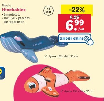 Lidl Playtive Hinchables oferta