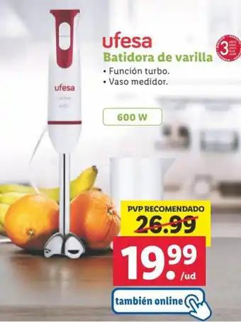 Lidl ufesa Batidora de varilla oferta