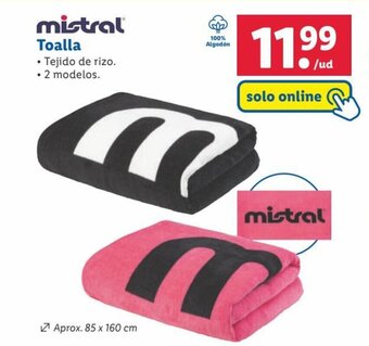 Lidl mistral Toalla oferta