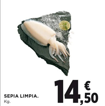 Hipercor SEPIA LIMPIA. Kg. oferta