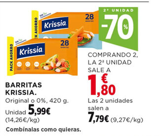 Hipercor BARRITAS KRISSIA. oferta