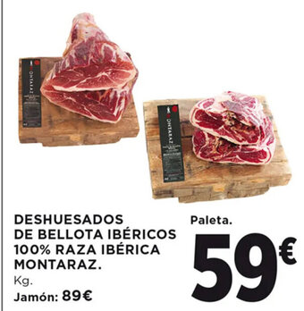 Hipercor DESHUESADOS DE BELLOTA IBÉRICOS 100% RAZA IBÉRICA MONTARAZ. oferta