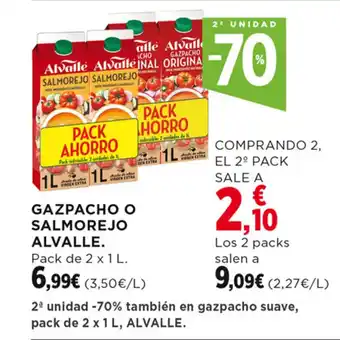Hipercor GAZPACHO O SALMOREJO ALVALLE. oferta