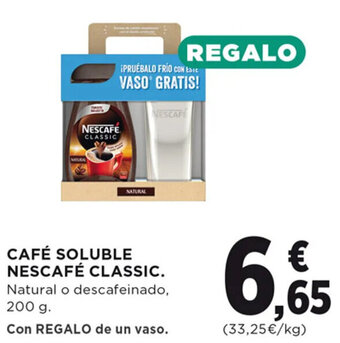 Hipercor CAFÉ SOLUBLE NESCAFÉ CLASSIC oferta