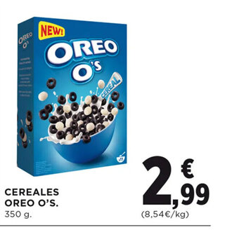 Hipercor CEREALES OREO O'S. 350 g. oferta