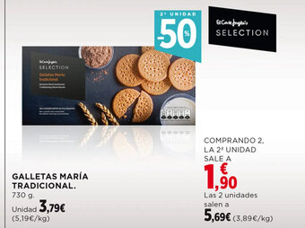 Hipercor GALLETAS MARÍA TRADICIONAL. oferta