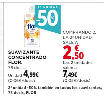 Hipercor SUAVIZANTE CONCENTRADO FLOR. oferta