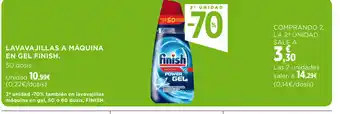 Hipercor LAVAVAJILLAS A MÁQUINA EN GEL FINISH. oferta