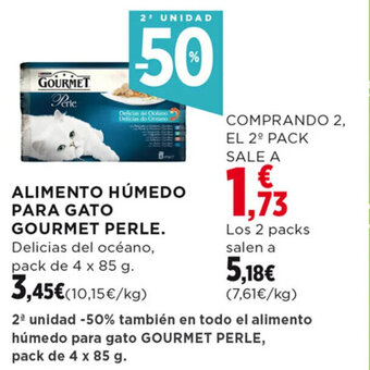 Hipercor ALIMENTO HÚMEDO PARA GATO GOURMET PERLE oferta