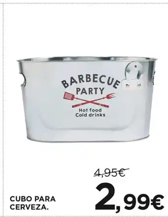 Hipercor CUBO PARA CERVEZA. oferta